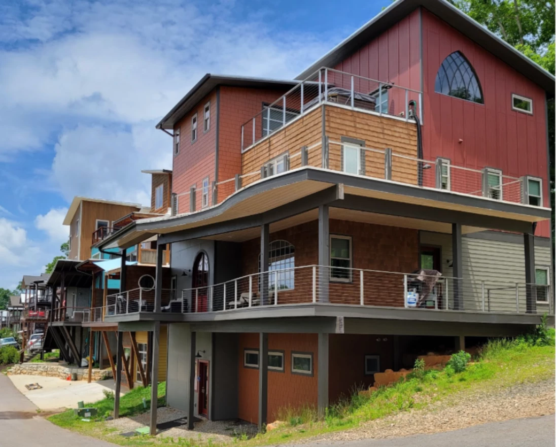 A multi-story rental property in Asheville